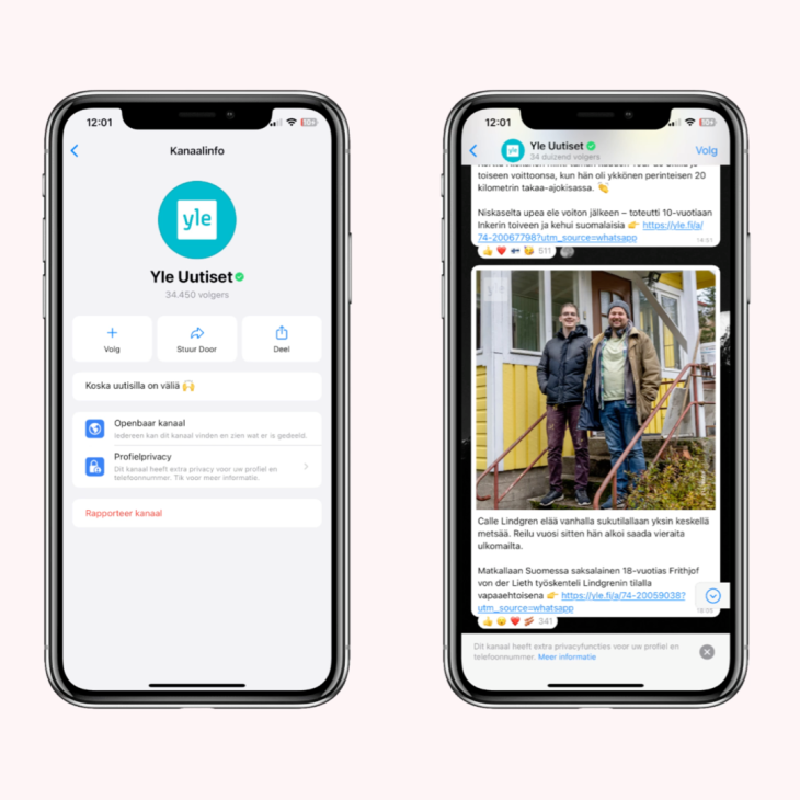 YLE News Whatsapp Channels
