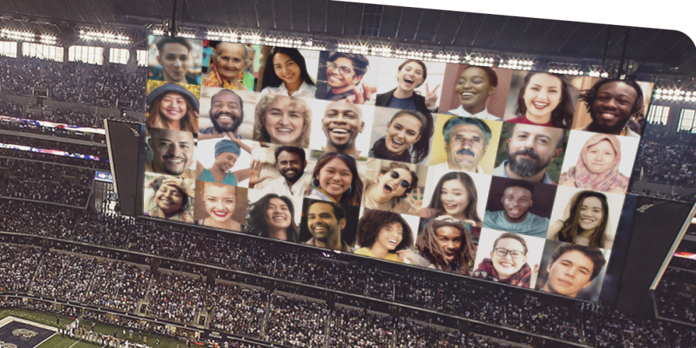 The at-home viewers at a live event.